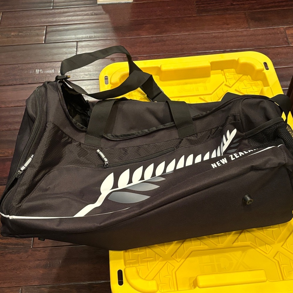 New Zealand Black Duffel Bag